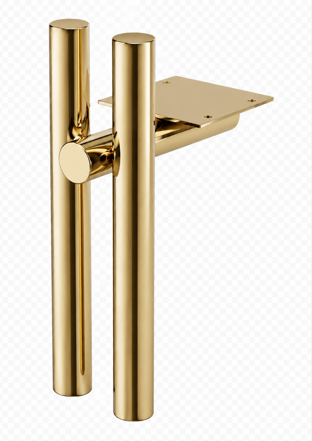 in.1977.01 Twin 15cm Altın Mobilya Ayağı mobilya ayağı altın | furniture leg cabinet leg gold polished gold MIA